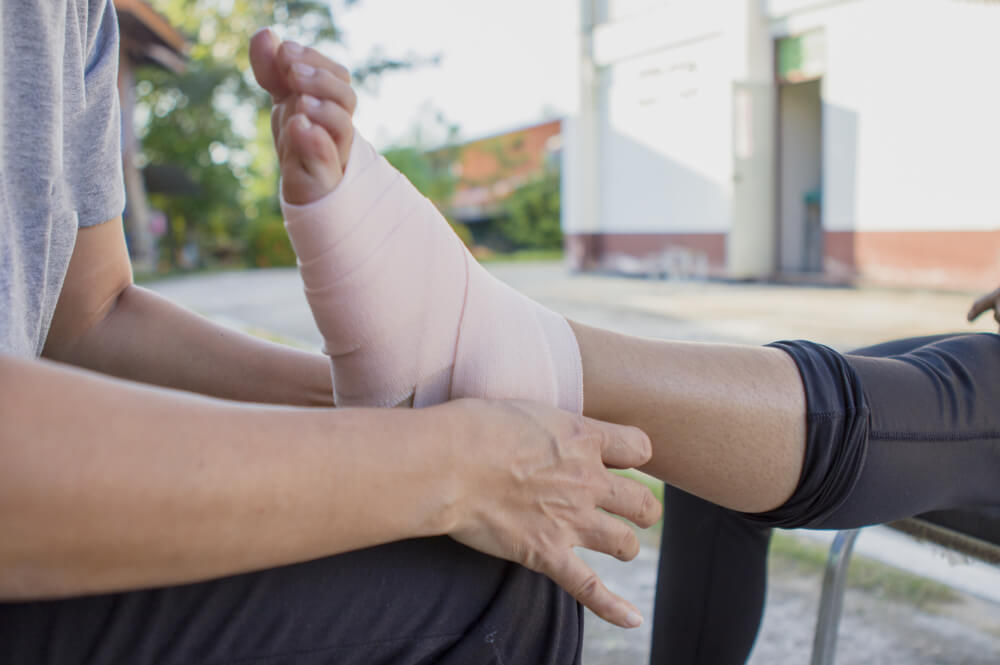 How long does post-surgical ankle rehab last? shutterstock 1226143987 ankle surgery rehab