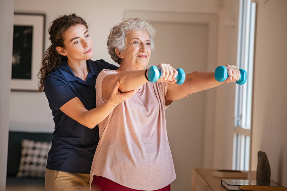 What types of exercises can improve your muscular endurance? shutterstock 1904756515 at-home care rehab after surgery