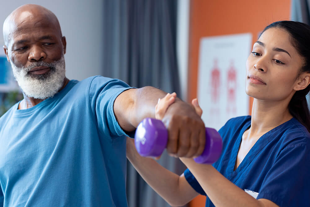 3 key differences between occupational therapy and physical therapy diverse female physiotherapist helping senior male 2023 11 27 04 56 35 utc 3 key differences between occupational therapy and physical therapy physical therapy